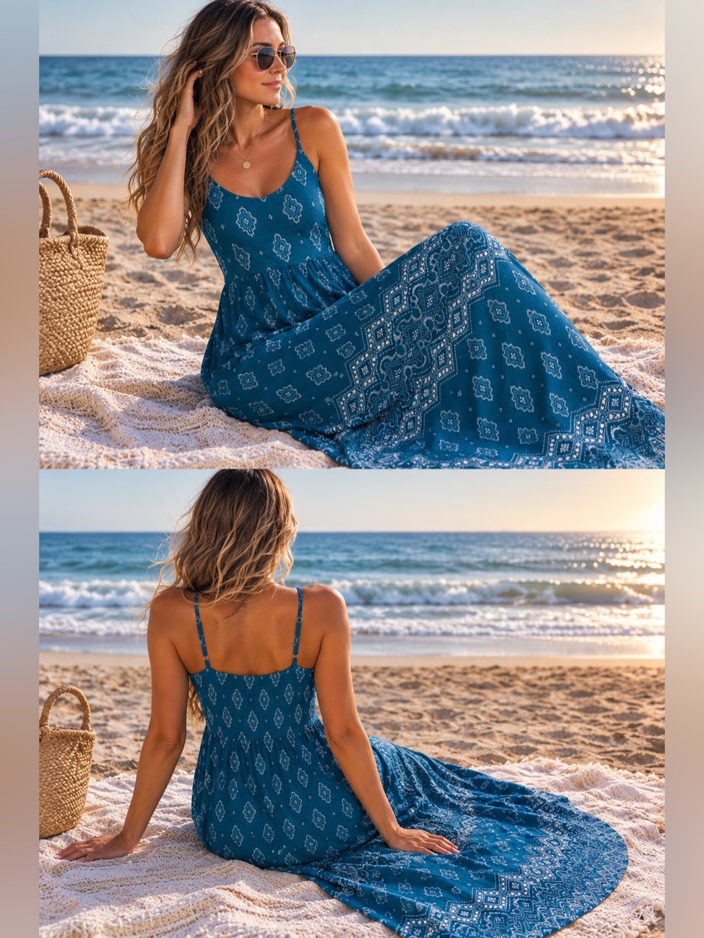 🔥 BUNDLE & SAVE 🔥 🌊 French Twist | 1X | Teal | Paisley Maxi Dress